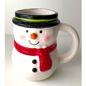 Snowman Ceramic Christmas Mug 17 oz